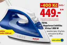 Lidl TEFAL Napařovací žehlička Virtuo 1800 W nabídka
