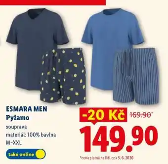 Lidl esmara Men Pyžamo nabídka