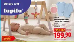 Lidl LUPILU Body s dlouhými rukávy z merino vlny a hedvábí nabídka