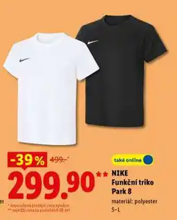 Lidl NIKE Funkční triko Park 8 nabídka