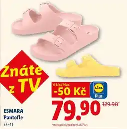 Lidl Esmara PANTOFLE nabídka