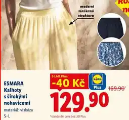 Lidl ESMARA Kalhoty s širokými nohavicemi nabídka