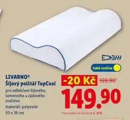 Lidl LIVARNO Šíjový polštář TopCool nabídka