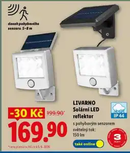 Lidl LIVARNO Solární LED reflektor nabídka