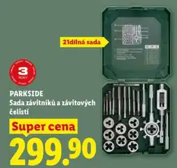 Lidl PARKSIDE Sada závitníků a závitových čelistí nabídka