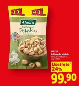 Lidl Alesto KALIFORNSKÉ PISTÁCIE nabídka