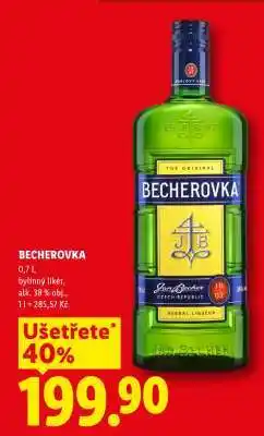 Lidl Becherovka nabídka