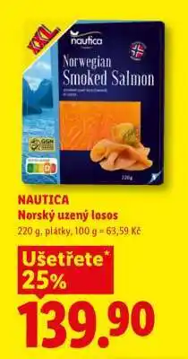 Lidl NAUTICA NORSKÝ UZENÝ LOSOS nabídka