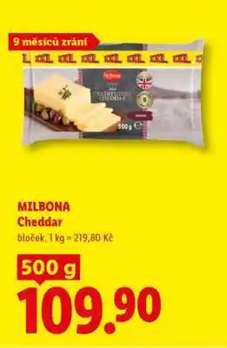 Lidl MILBONA CHEDDAR nabídka