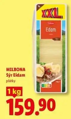 Lidl MILBONA Sýr Eidam nabídka