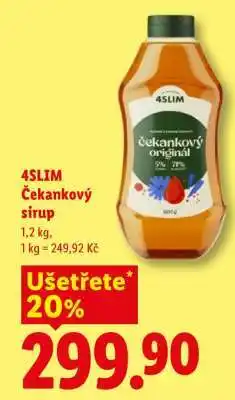 Lidl 4Slim čekankový sirup nabídka