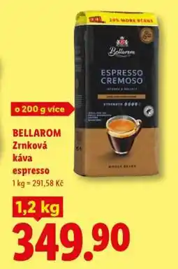Lidl BELLAROM Zrnková káva espresso nabídka