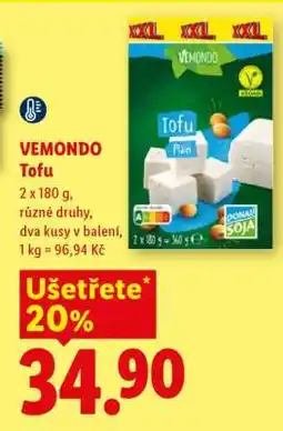 Lidl Vemondo Tofu nabídka