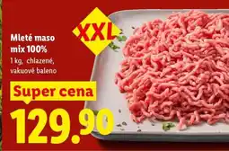 Lidl Mleté maso mix 100% nabídka