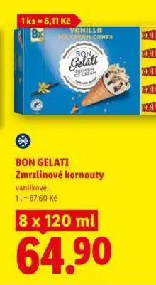 Lidl BON Gelati ZMRZLINOVÉ KORNOUTY nabídka