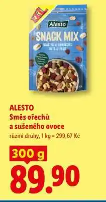Lidl Alesto SMĚS OŘECHŮ A SUŠENÉHO OVOCE nabídka