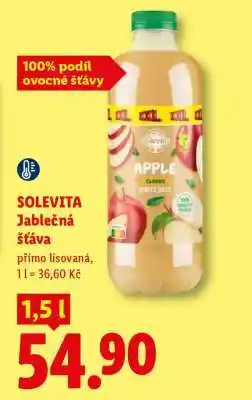 Lidl Solevita Jablečná šťáva nabídka