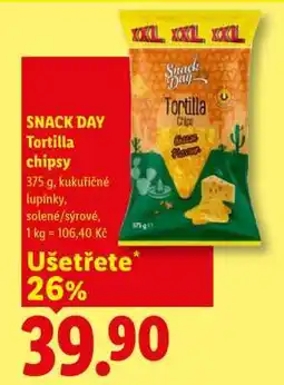 Lidl SNACK DAY Tortilla chipsy nabídka