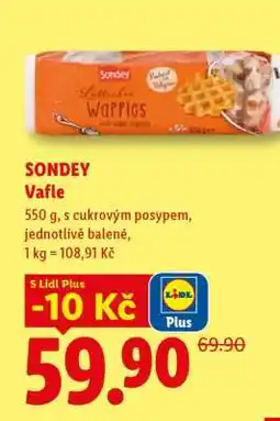 Lidl SONDEY Vafle nabídka