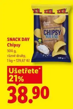 Lidl SNACK DAY Chipsy nabídka