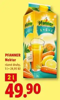 Lidl Pfanner nektar nabídka