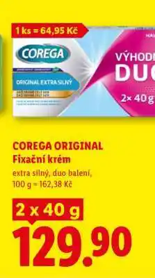 Lidl COREGA ORIGINAL FIXAČNÍ KRÉM nabídka