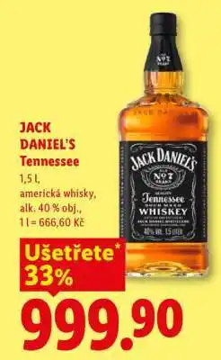 Lidl JACK DANIEL'S TENNESSEE nabídka