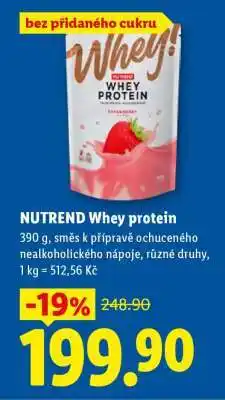 Lidl Nutrend Whey protein nabídka