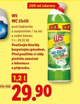 Lidl W5 WC ČISTIČ nabídka