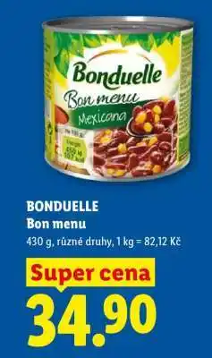 Lidl Bonduelle Bon Menu nabídka