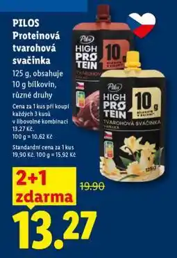Lidl Pilos Proteinová tvarohová svačinka nabídka
