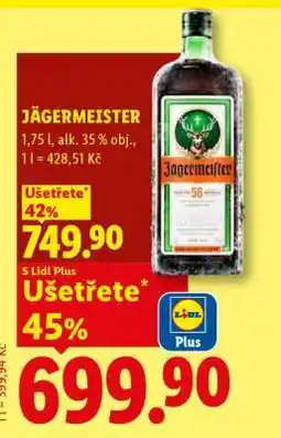Lidl Jägermeister nabídka