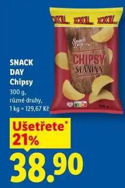 Lidl SNACK DAY Chipsy nabídka