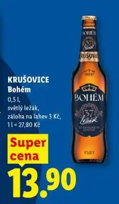 Lidl Krušovice Bohém nabídka