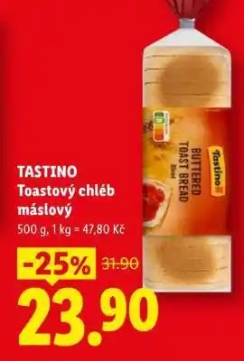 Lidl TASTINO Toastový chléb máslový nabídka