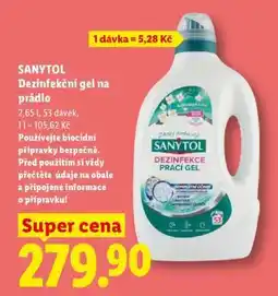 Lidl Sanytol Dezinfekční gel na prádlo nabídka
