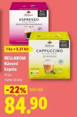 Lidl BELLAROM KÁVOVÉ KAPSLE nabídka