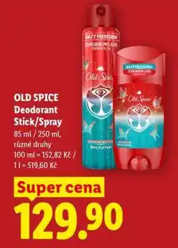 Lidl OLD SPICE Deodorant Stick/Spray nabídka