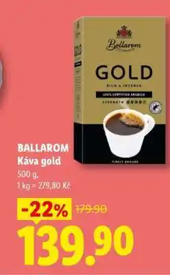 Lidl BALLAROM Káva gold nabídka