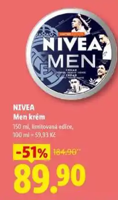Lidl Nivea Men krém nabídka
