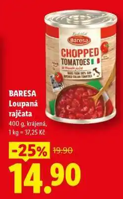 Lidl Baresa Loupaná rajčata nabídka