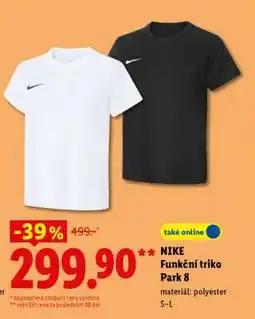 Lidl NIKE Funkční triko Park 8 nabídka