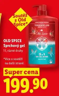 Lidl Old Spice sprchový gel nabídka