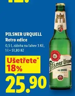 Lidl PILSNER URQUELL RETRO EDICE nabídka