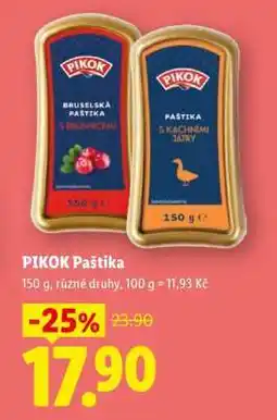 Lidl PIKOK PAŠTIKA nabídka