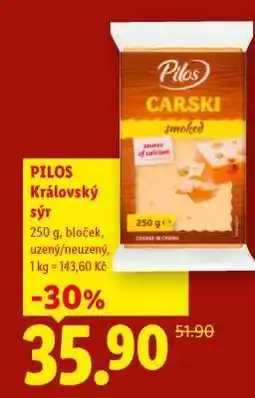 Lidl PILOS KRÁLOVSKÝ SÝR nabídka