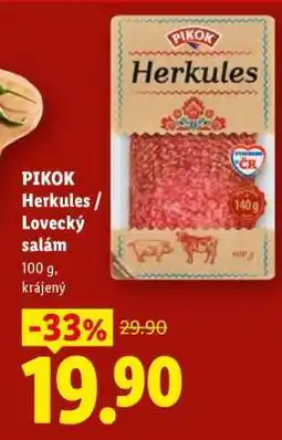 Lidl PIKOK Herkules / Lovecký salám nabídka