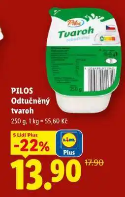 Lidl Pilos ODTUČNĚNÝ TVAROH nabídka