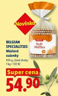 Lidl BELGIAN SPECIALITIES Máslové sušenky nabídka