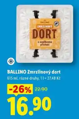 Lidl BALLINO Zmrzlinový dort nabídka